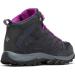 Columbia Women's Crestwood Mid Waterproof Wide Hiking Boot Shoe 7.5 - Graphite/Bright Plum - Buy Online on GoSupps.com