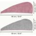 Homelevel 2x Terry Hair Turban - Quick-Drying 100% Cotton Hair Towels in Gray & Old Pink - Lightweight Hair Accessory - Buy Online on GoSupps.com