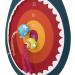 B. toys Hungry Toss Shark Toy Dart Board Set for Kids 3+ - Includes 1 Fabric Board & 4 Soft Darts (5-Piece Set) - Buy Online on GoSupps.com