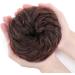 Thick Messy Curly Hair Scrunchie Bun Extension - Black to Dark Auburn | Synthetic Updo Hairpiece for Women & Girls - Buy Online on GoSupps.com