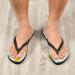 Buy Mnsruu Pineapple Heart Flip Flops | Multicolor Large Size for Home Hotel Spa & Travel - Stylish Comfort for Men & Women - Buy Online on GoSupps.com