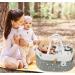 Lemonfilter Baby Diaper Caddy Organizer  Nursery Storage Bin Changing Table Organizer Basket with Muslin Burp Cloth (Star) - Buy Online on GoSupps.com