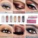 White Glitter Liquid Eyeshadow Set - High-Impact Metallic Diamond Pearl Glitter Eyeshadows | Longwear, Talc-Free, for Mature Skin - Buy Online on GoSupps.com