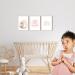 Meinbaby123 A4 Poster Set for Children's Room | Rainbow Murals & Sayings | Premium Wall Decor for Baby & Girls | 3 Decorative Posters (Hase) - Buy Online on GoSupps.com