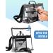 Vorspack Clear Crossbody Stadium Bag - Black PVC Messenger Bag for Concerts & Sports - Buy Online on GoSupps.com