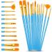 Caliart Pastel Acrylic Paint Set with 12 Brushes - 24 Colors (59ml/2oz) for Artists, Students, Kids - Halloween Painting Supplies Kit - Buy Online on GoSupps.com