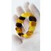 Natural Baltic Amber Stretch Bracelet - Handmade Multicolor Amber Jewelry from Certified Amber Beads - Buy Online on GoSupps.com