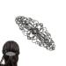 Vintage Flower Hair Barrette Hair Slides Antique Style Hair Clips for Women Jewellery Sparkly Silver Hair Clip Hair Accessory Crystal Grips for Women Girls Wedding Birthday Prom Gift