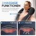 Heroic Massage Device - 4D Shiatsu Neck & Shoulder Massager with Heat | Deep Tissue Relief for Back Legs & Feet - Black & Gray - Buy Online on GoSupps.com