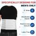 ITA-MED 8" Wide Breathable Abdominal Binder for Men | Post Surgery Tummy Tuck & Hernia Support | Body-Shaping Effect | Made in USA - White Large - Buy Online on GoSupps.com