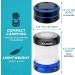 KIZEN Solar Lantern - Collapsible LED Camping Lantern - Rechargeable Solar - USB Portable Lamp and Phone Charger for Emergency  Power Outage  Hurricane - Tent Lights  Hiking  Backpacking Gear  Blue - Buy Online on GoSupps.com