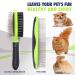 Rexipets Double-Sided Pet Grooming Set for Dogs & Cats - Small Deshedding Tool with Strong Grip - Lice & Flea Removal - Soft Bristles for Ultimate Grooming - Buy Online on GoSupps.com