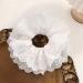 White Lace Large Hair Scrunchies for Women - Elastic Soft Hair Ties for Thick Hair - Bulk Scrunchie Accessories for Girls - Buy Online on GoSupps.com
