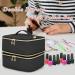 LUXJA 2-Layer Nail Polish Organizer | Hold 60 Bottles | Tools Storage Pockets | Black - Buy Online on GoSupps.com