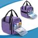 BAFASO Large Pill Bottle Organizer - 4 Removable Pouches Family First Aid Bag Purple - Travel-Friendly Medicine Storage with Shoulder Strap - Buy Online on GoSupps.com