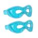 2-Pack Cooling Eye Mask - Reusable Gel Cold Eye Mask with Plush Backing for Puffiness Headache Migraine Stress Relief Cold Compress Mask | Relax Your Tired Eyes (Blue-with Eye Holes)