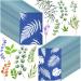 60 Sheets Cyanotype Paper Sun Art Paper Kit High Sensitive Sun Paper White Solar Activated Nature Sun Printing Kit Drawing Art Paper for Kids Adults Arts Crafts DIY Project (5.8 x 8.3 Inch)