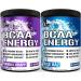 Evlution Replenishing BCAAs Amino Acids Powder for Pre & Post Workout (Grape and Blue Raz 30 Servings Each)