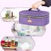 Curmio Essential Oils Organizer - Purple Essential Oil Bag for 40 Bottles (5-30 ml) - Perfect Storage Solution for Essential Oils - Buy Online on GoSupps.com