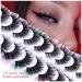 Shop Colored Eyelashes - Fluffy 6D Mink D Curl Strip Lashes | 10 Pairs Natural Wispy False Eyelashes - Buy Online on GoSupps.com