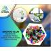 Arsuk Glass Beads - 180 Colorless Pebbles for Garden & Aquarium | Decorative Clear Stones & Mixed Glass Nuggets - Buy Online on GoSupps.com