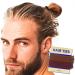 Buy Havhaf Knotted Men's Hair Gum - No Damage Strong Hold for Long Curly Hair - Elastic Bun Hair Tie in Cognac Brown - 1 Pack - Buy Online on GoSupps.com