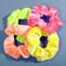 Whaline Neon Velvet Scrunchies - Summer Hair Bobbles for Girls & Women - Buy Online on GoSupps.com