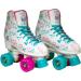 Epic Frost High-Top Quad Roller Skates w/ 2 Pairs of Laces - Children's US Kid 3/EU 18 (Pink & Blue) - Buy Online on GoSupps.com
