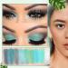 9 Colors Green Matte Glitter Eyeshadow Palette Highly Pigmented Blendable Pearl Eyeshadow Makeup Palette Long Lasting Waterproof Shimmer Green Eye Shadow Makeup Palette - Buy Online on GoSupps.com