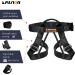 Fusion Climb Centaur Half Body Harness - Ideal for Fire Rescue, Caving, Rock Climbing & Rappelling - Adjustable Waist Safety Belt (TCH-107-2139-BLKGRY) - Buy Online on GoSupps.com
