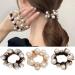 Rhinestone and Pearl Hair Ties for Women and Girls  Elastic Hair Scrunchies  Stretchy Hair Bands for Ponytail  Bun  3pcs Rhinestone Pearl