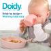 Doidy Bowl and Cup Set Blue - Slanted Design Sippy Cup and Non-Slip Silicone Bowl - Weaning Gift for Babies - Buy Online on GoSupps.com