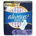 Always Maxi Feminine Pads For Women, Size 5 Extra Heavy Overnight Absorbency, Multipack, With Wings, Unscented, 36 Count X 3 Packs (108 Count Total) Extra Heavy Overnight (Unscented) 36 Count (Pack of 3)