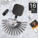 Haskoss Heavy Duty Metal Retractable Carabiner Belt Badge Reel | 28.3Inch Steel Wire Cord - Buy Online on GoSupps.com