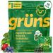 Gruns Sugar-Free Super Greens Gummies, Multivitamin Superfood Gummy Bears, Spirulina, Chlorella, Prebiotics & Fiber gummies for Digestive Health, Adaptogens Supplement, 20 Vitamins & Minerals, 10 pack