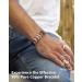 Jeracol Lymphatic Drainage Copper Bracelet for Men - 99% Pure Copper Magnetic Wristband with 4 Element Magnets | Adjustable Brazaletes with Sizing Tool | B-copper2 - Buy Online on GoSupps.com