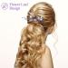 PAGOW 2PCS Purple Rhinestone Leaf Hair Comb Clips for Wedding Accessories - Women, Girls, Bride, Bridesmaid | Crystal Headpiece (4.73 x 2.76 inch) - Buy Online on GoSupps.com