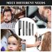 5-Piece Hair Cutting Comb Set - Fine Teeth Carbon Combs for Hair Styling - Anti Static & Heat Resistant - Barber & Hairdressing Tapered Comb for Men and Women - Buy Online on GoSupps.com