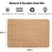 FUKUMARU Cat Scratcher Mat - 23.6 X 15.7 Inch Natural Sisal - Horizontal Cat Scratch Pad Rug - Protect Carpets and Sofas - Brown - Buy Online on GoSupps.com