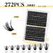 Shop Lankiz 100D DIY Eyelash Extensions Set | 272PCs D Curl 9-16mm Individual Lashes Glue & Applier Kit - Perfect for Eyelash Extension Enthusiasts - Buy Online on GoSupps.com