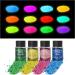 12 Colors Glow in The Dark Pigment Mica Powder + 4 Flash Sequins - Non-Toxic Luminous Powder for DIY Crafts, Slime, Nails, Halloween Art - 20g/0.7oz - Buy Online on GoSupps.com