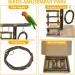 Vogel Papagies Wooden Bird Playground for Parrots & Budgerigars - Fun with Ladders & Swings - Buy Online on GoSupps.com