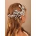 BERYUAN Women Large Silver Rhinestone Crystal Flower Wedding Hair Comb - Bridal Hair Accessory for Bride Bridesmaid Girls - Buy Online on GoSupps.com