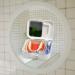 Denture Bath Case with Mirror & Clean Brush - Portable Holder for Travel Cleaning - White - Buy Online on GoSupps.com