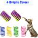Colorful Plastic Cat Spring Toys - Interactive Toys for Indoor Cats to Keep Fit and Engage in Swatting, Biting, and Hunting - 10 Pack - Buy Online on GoSupps.com