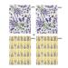 Hwangsil Mixed Pattern Korean Italy Towel Exfoliating Body Scrub Cloth Lavender + Dreaming Egg 4-Pack | 100% Handmade Viscose Rayon | Korean Exfoliating Mitt for Bath & Shower | Made in Korea