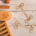 Relaxdays Wooden Massage Set - 2 Manual Rollers for Back Neck Arms & Legs - Natural Massage Devices for Home Use - Buy Online on GoSupps.com