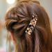 Premium French Hair Clips for Ladies - 2 Pack Large Automatic Clips in Ivory and Tortoise | Thick & Thin Hair Patent Pattern - Buy Online on GoSupps.com