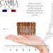 Camila Paris CP2943 French Hair Side Comb 3 inch Small Brown Flexible Durable Cellulose Hair Combs Strong Hold Hair Clips for Women No Slip Styling Girls Hair Accessories Made in France - Buy Online on GoSupps.com