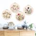 REEWISLY Embroidery Kit for Beginners - 4 Sets, Cross Stitch DIY with Hoops, Plants Flowers Patterns and Threads - Easy Learning for Beginners | Kit S366 - Buy Online on GoSupps.com